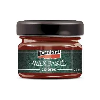 Speciální výtvarná barva Vosková pasta barevná Pentart, 20 ml - červená