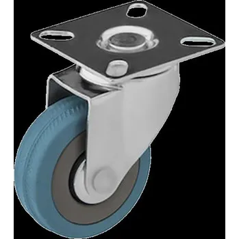 Pojezdové kolečko Kolo přístrojové 75 mm otočné gumové na plast disku (nosnost 45 kg) série Q8400
