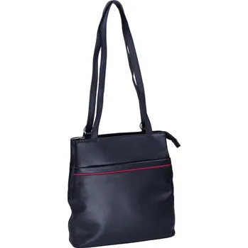 Kabelka ESTELLE Dámský kožený kabelkový batůžek 2v1 Sofie černo-červený