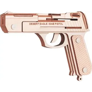 Stavebnice Woodcraft Dřevěné 3D puzzle Pistole Desert Eagle