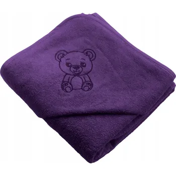 Ručník Kryt s kapucí Čtyři sloni 100 x 100 cm růžový