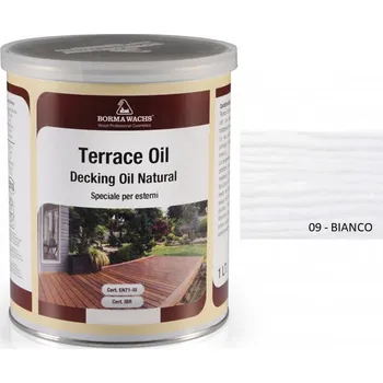 barva a nátěr na dřevo Borma wachs TERRACE OIL - TERASOVÝ OLEJ - barevný, 09-bianco - 5l