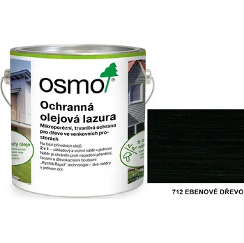Olej na dřevo Osmo ochranná olejová lazura 0,75l, 712 ebenové dřevo