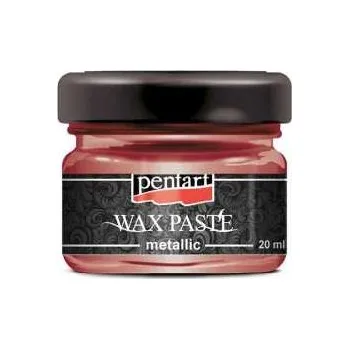 Výtvarná barva Vosková pasta metalická Pentart, 20 ml - ohnivá zlatá