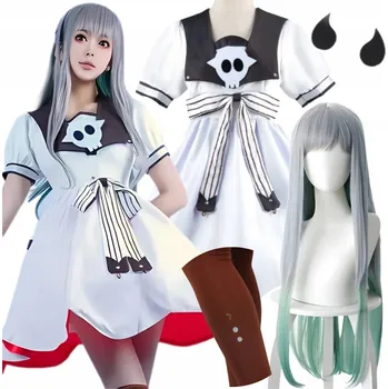 Karnevalový kostým KOSTÝM YASHIRO NENE COSPLAY ANIME PARUKA HALLOWEEN OBLEČENÍ KOSTÝM 5v1