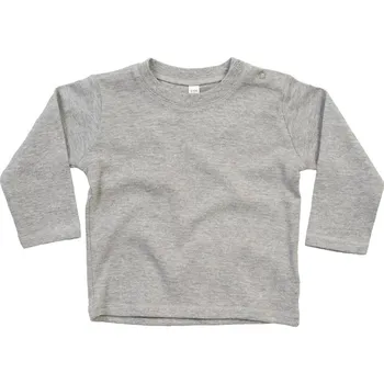 Babybugz Tričko BZ11, dlouhý rukáv, dětské COT710011t1891-heather gre Melír šedá 6-12