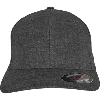 Pracovní přilba Flexfit Kšiltovka 6277FM, melírovaná, 6 panelová COT5577FMr6412-charcoal me S-M Melír charcoal