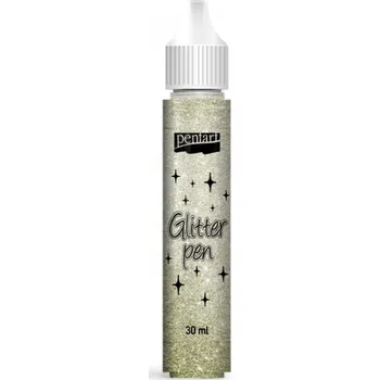 Glitter pen - glitrové pero - zlatá