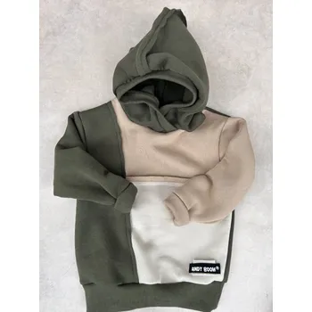 ANDY Boom Dětská mikina khaki cross Velikost děti: 86