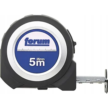 metr Svinovací metr 5 m x 25 mm pogumovaný + háček FORUM