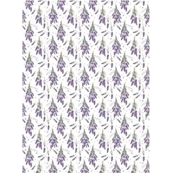 Umělecký papír Rýžový papír A4 - 581 - Levandulový vzor