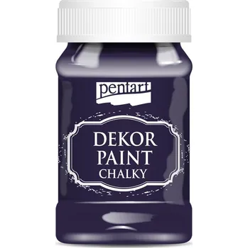Speciální výtvarná barva Dekor paint chalky křídová barva, baklazanová - 230 ml