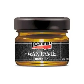 Speciální výtvarná barva Vosková pasta metalická Pentart, 20 ml - medově zlatá
