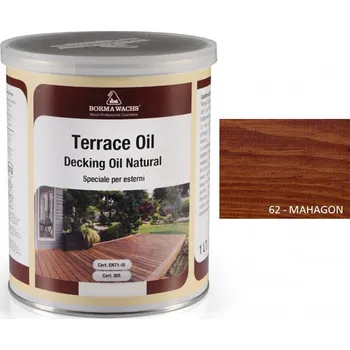 Olej na dřevo Borma Wachs TERRACE OIL - TERASOVÝ OLEJ - barevný, 62-mahagon - 5l