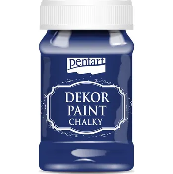Speciální výtvarná barva Dekor paint chalky křídová barva, modrá - 230 ml