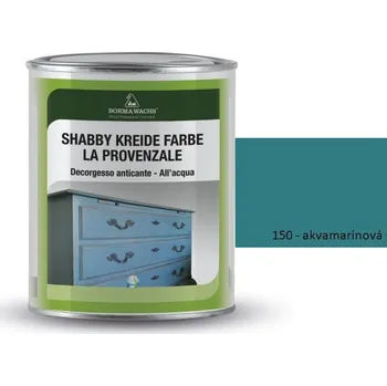 Olej na dřevo Křídové barvy BORMA SHABBY PROVENCE – barevná, 150-akvamarínová - 750 ml