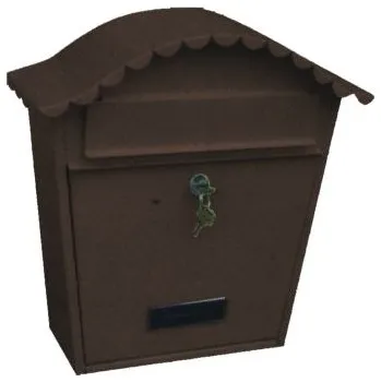 Poštovní schránka Schránka poštovní hnědá-370x364x134 mm