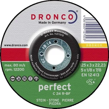 Řezný kotouč Kotouč 125 x 3,0 mm pro řezání betonu a kamene DRONCO