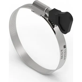 hadicová spona Hadicová spona s knoflíkem, šnekový spoj 8-12 ( objímka W2 - nerezová ocel ) šířka 9 mm (blistr) TEGER (15 kusů)