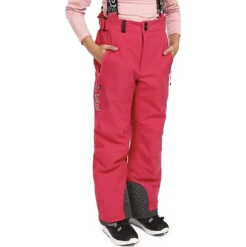 Snowboardové kalhoty Dětské lyžařské kalhoty KILPI MIMAS 158 Růžová, Tmavě šedá, Stříbrná