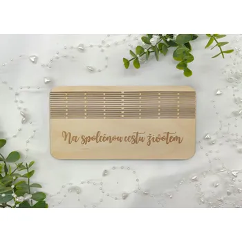 Dárková krabička Svatební krabička na peníze D-decor - Na společnou cestu životem