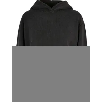 pracovní mikina Build your Brand Mikina Acid Wash BY 19 s kapucí, dámská COT56019400214-black Černá 4XL