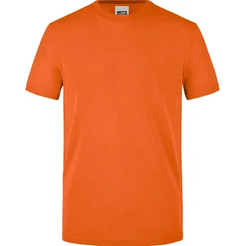 pracovní tričko James & Nicholson Tričko JN 838, krátký rukáv, pánské COT02083823514-orange Oranžová 4XL