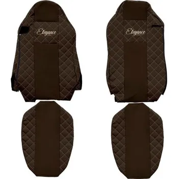 Potah sedadla Kožené autopotahy MAN TGX - ISRI, hnědé