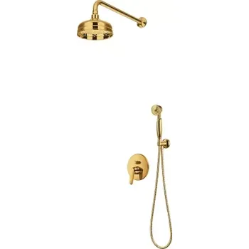Vodovodní baterie OMNIRES - ART DECO podomítkový sprchový systém, zlatá lesk SYSAD27GL
