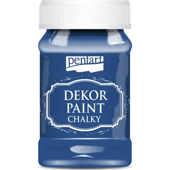 Speciální výtvarná barva Dekor paint chalky křídová barva, ocelová modrá - 230 ml
