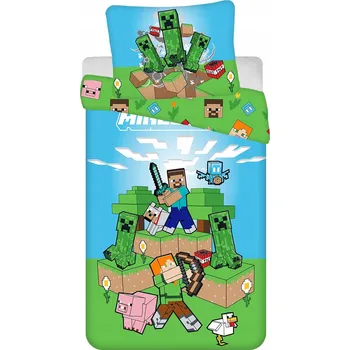 Povlečení Sada povlečení BrandMac Minecraft 140 x 200 cm se zipem