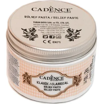 Speciální výtvarná barva Klasická reliéfní pasta Cadence - transparentní - 150 ml