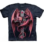 Pánské batikované triko The Mountain - Gotický Ochránce - černé Velikost: S 10-5735