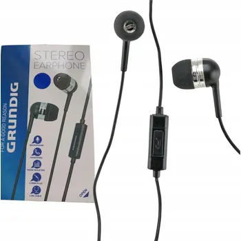 Sluchátka SŁUCHAWKI DOUSZNE STEREO Z MIKROFONEM ČERNÁ SLUCHÁTKA GRUNDIG