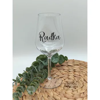 Party nádobí Nerozbitná sklenička na víno s nápisem - D-decor