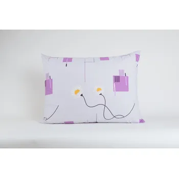 Povlečení Povlak na polštář 70x90 cm - bavlna perkál, kopretina