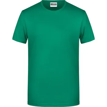 pracovní tričko James & Nicholson Tričko JN 8008 z bio bavlny, krátký rukáv, pánské COT02800803505-irish green 2XL Zelená irská