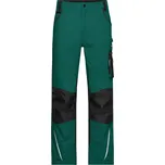 James & Nicholson Kalhoty Strong JN 832 do pasu COT02832X830o9-dark green/ 64 Zelená tmavá/černá