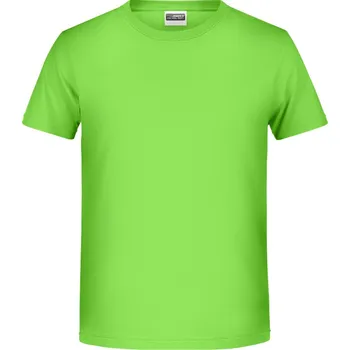 Chlapecké kalhoty James & Nicholson Tričko JN 8008B, krátký rukáv, chlapecké COT02808B04205-lime green 2XL Zelená lime