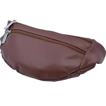 Kabelka BRIGHT Kožená ledvinka Hnědá (XBR24-JC4111-03SAV)