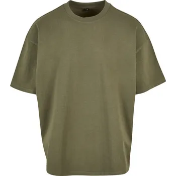 pracovní tričko Build your Brand Tričko BY 163, oversize, krátký rukáv, pánské COT56016355015-olive Olivová 5XL