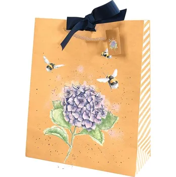 Dárková taška Wrendale Designs Dárková taška Wrendale Designs "Hydrangea", velká - Hortenzie
