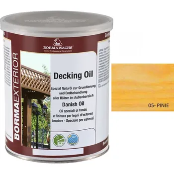 Olej na dřevo Borma wachs DECKING OIL - tónovaný dánský olej 1l, 05-pinie