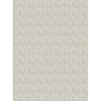 Výtvarný papír Rýžový papír A4 - 102 - Cadence (Bílé noty na šedé)