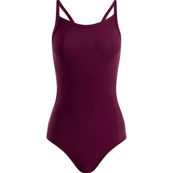 Dámské plavky Dámské jednodílné plavky CLap Jednovrstvé bordó CLAP102 L