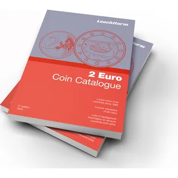 Obal pro sběratelský předmět Katalog 2 Euro mincí 2025 Leuchtturm (Anglicky)