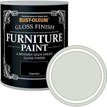 Barva na dřevo Rust-Oleum Lesklá barva na nábytek Gloss Finish Furniture Paint, Frost bílá - 750 ml