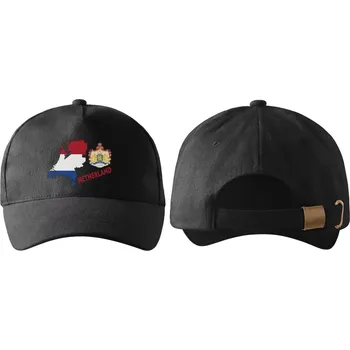 Kšiltovka kšiltovka s vlajkou HOLANDSKA černá (pánská kšiltovka vlajka a znakem NETHERLAND)