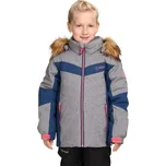 Dívčí lyžařská bunda KILPI ALISIA 98 Šedá, Modrá, Růžová