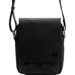 Středně velká pánská kožená crossbody taška Nordee no. 1402 černá